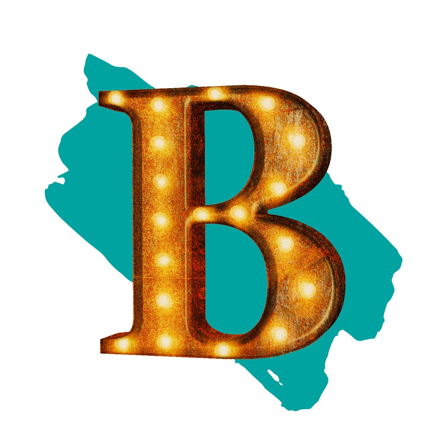 the letter b in bubble letters