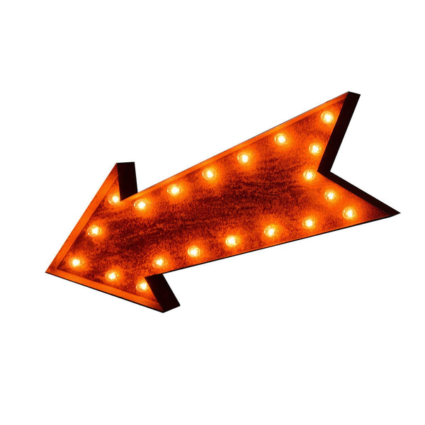 - Large The Marquee (Rustic) Marquee Lights Sign with Marquee - Arrow Buy Rusty Online 36” Vintage Lights